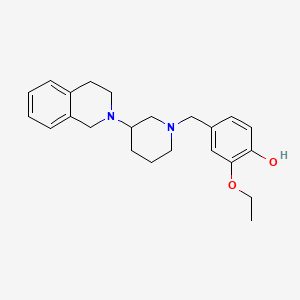 4-{[3-(3,4-dihydro-2(1H)-isoquinolinyl)-1-piperidinyl]methyl}-2-ethoxyphenol