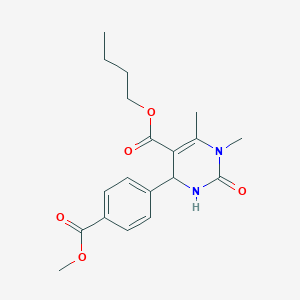 butyl 4-[4-(methoxycarbonyl)phenyl]-1,6-dimethyl-2-oxo-1,2,3,4-tetrahydro-5-pyrimidinecarboxylate