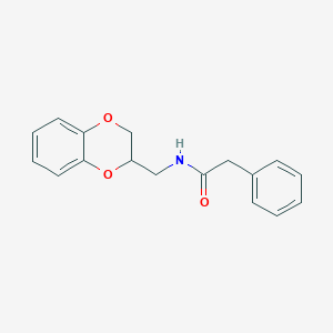 N-(2,3-dihydro-1,4-benzodioxin-2-ylmethyl)-2-phenylacetamide