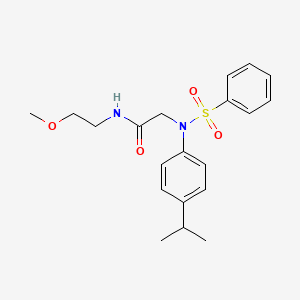 N~2~-(4-isopropylphenyl)-N~1~-(2-methoxyethyl)-N~2~-(phenylsulfonyl)glycinamide