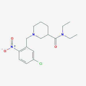 1-(5-chloro-2-nitrobenzyl)-N,N-diethyl-3-piperidinecarboxamide