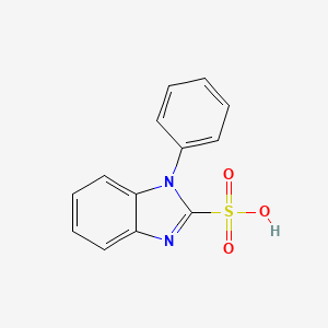 molecular formula C13H10N2O3S B5080049 1-phenyl-1H-benzimidazole-2-sulfonic acid 