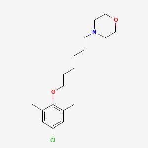 molecular formula C18H28ClNO2 B5080058 4-[6-(4-chloro-2,6-dimethylphenoxy)hexyl]morpholine 