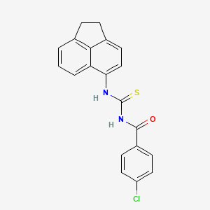 4-chloro-N-[(1,2-dihydro-5-acenaphthylenylamino)carbonothioyl]benzamide