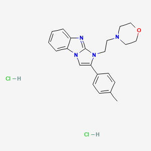 molecular formula C22H26Cl2N4O B5080094 2-(4-methylphenyl)-1-[2-(4-morpholinyl)ethyl]-1H-imidazo[1,2-a]benzimidazole dihydrochloride 