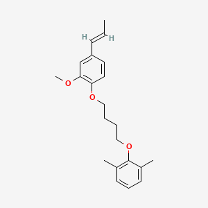 2-{4-[2-methoxy-4-(1-propen-1-yl)phenoxy]butoxy}-1,3-dimethylbenzene