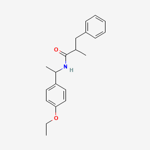 N-[1-(4-ethoxyphenyl)ethyl]-2-methyl-3-phenylpropanamide