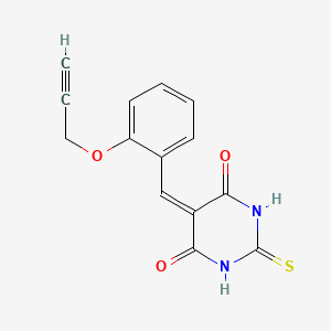 5-[2-(2-propyn-1-yloxy)benzylidene]-2-thioxodihydro-4,6(1H,5H)-pyrimidinedione