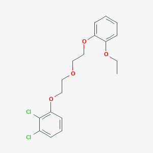 molecular formula C18H20Cl2O4 B5080157 1,2-dichloro-3-{2-[2-(2-ethoxyphenoxy)ethoxy]ethoxy}benzene 