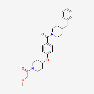 4-benzyl-1-(4-{[1-(methoxyacetyl)-4-piperidinyl]oxy}benzoyl)piperidine