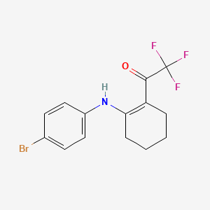 1-{2-[(4-bromophenyl)amino]-1-cyclohexen-1-yl}-2,2,2-trifluoroethanone