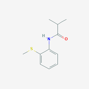 2-methyl-N-[2-(methylthio)phenyl]propanamide