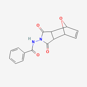 molecular formula C15H12N2O4 B5080195 N-(3,5-dioxo-10-oxa-4-azatricyclo[5.2.1.0~2,6~]dec-8-en-4-yl)benzamide 