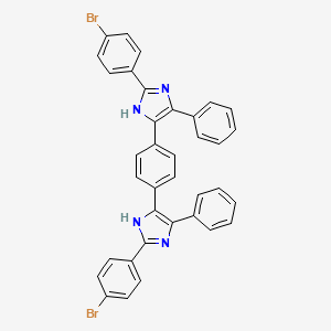 molecular formula C36H24Br2N4 B5080234 5,5'-(1,4-phenylene)bis[2-(4-bromophenyl)-4-phenyl-1H-imidazole] 