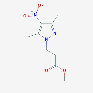 molecular formula C9H13N3O4 B508024 3-(3,5-二甲基-4-硝基-1H-吡唑-1-基)丙酸甲酯 CAS No. 512809-76-6