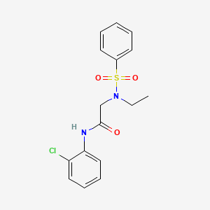 N-(2-chlorophenyl)-N~2~-ethyl-N~2~-(phenylsulfonyl)glycinamide