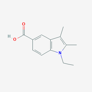 molecular formula C13H15NO2 B508026 1-乙基-2,3-二甲基-1H-吲哚-5-羧酸 CAS No. 438218-59-8