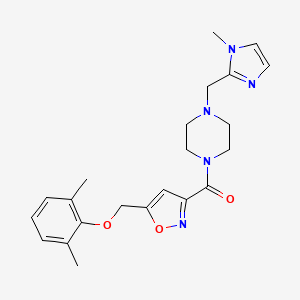 1-({5-[(2,6-dimethylphenoxy)methyl]-3-isoxazolyl}carbonyl)-4-[(1-methyl-1H-imidazol-2-yl)methyl]piperazine