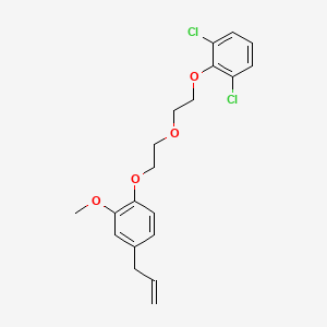 molecular formula C20H22Cl2O4 B5080293 2-{2-[2-(4-allyl-2-methoxyphenoxy)ethoxy]ethoxy}-1,3-dichlorobenzene 