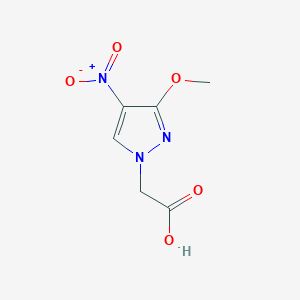 molecular formula C6H7N3O5 B508032 2-(3-甲氧基-4-硝基-1H-吡唑-1-基)乙酸 CAS No. 512809-53-9