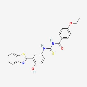 N-({[3-(1,3-benzothiazol-2-yl)-4-hydroxyphenyl]amino}carbonothioyl)-4-ethoxybenzamide