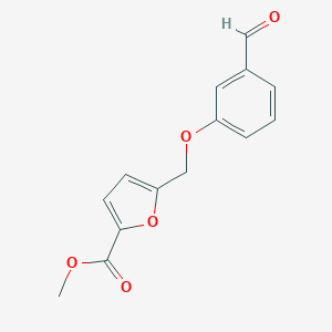 molecular formula C14H12O5 B508038 5-[(3-甲酰苯氧基)甲基]呋喃-2-羧酸甲酯 CAS No. 438220-03-2