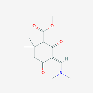 molecular formula C13H19NO4 B5080419 methyl (5E)-5-(dimethylaminomethylidene)-2,2-dimethyl-4,6-dioxocyclohexane-1-carboxylate 