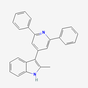 molecular formula C26H20N2 B5080445 3-(2,6-diphenyl-4-pyridinyl)-2-methyl-1H-indole 