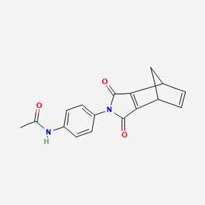 molecular formula C17H14N2O3 B5080448 N-[4-(3,5-dioxo-4-azatricyclo[5.2.1.02,6]deca-2(6),8-dien-4-yl)phenyl]acetamide 