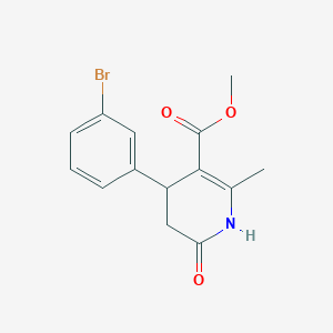 methyl 4-(3-bromophenyl)-2-methyl-6-oxo-1,4,5,6-tetrahydro-3-pyridinecarboxylate