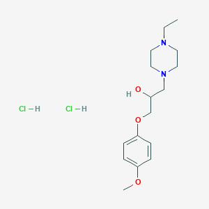 1-(4-ethylpiperazin-1-yl)-3-(4-methoxyphenoxy)propan-2-ol;dihydrochloride