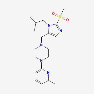 1-{[1-isobutyl-2-(methylsulfonyl)-1H-imidazol-5-yl]methyl}-4-(6-methyl-2-pyridinyl)piperazine