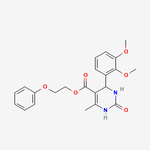 2-phenoxyethyl 4-(2,3-dimethoxyphenyl)-6-methyl-2-oxo-1,2,3,4-tetrahydro-5-pyrimidinecarboxylate