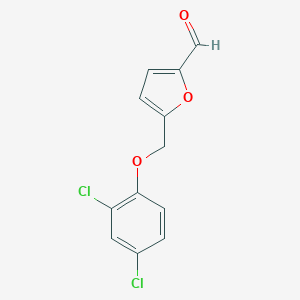molecular formula C12H8Cl2O3 B508051 5-[(2,4-Dichlorophenoxy)methyl]furan-2-carbaldehyde CAS No. 438221-90-0