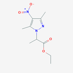 molecular formula C10H15N3O4 B508052 2-(3,5-二甲基-4-硝基-1H-吡唑-1-基)丙酸乙酯 CAS No. 494747-21-6
