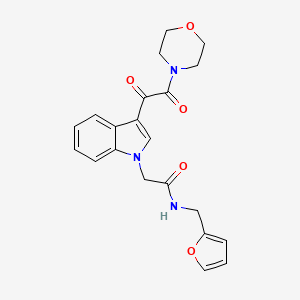 N-(2-furylmethyl)-2-{3-[4-morpholinyl(oxo)acetyl]-1H-indol-1-yl}acetamide