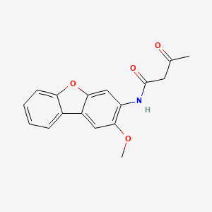 molecular formula C17H15NO4 B5080532 N-(2-methoxydibenzo[b,d]furan-3-yl)-3-oxobutanamide 