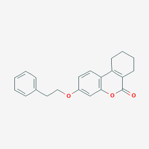 molecular formula C21H20O3 B5080536 3-(2-phenylethoxy)-7,8,9,10-tetrahydro-6H-benzo[c]chromen-6-one 