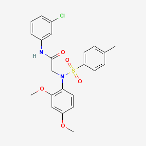 N~1~-(3-chlorophenyl)-N~2~-(2,4-dimethoxyphenyl)-N~2~-[(4-methylphenyl)sulfonyl]glycinamide