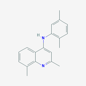 N-(2,5-dimethylphenyl)-2,8-dimethyl-4-quinolinamine