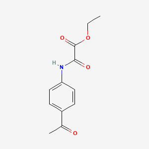 molecular formula C12H13NO4 B5080590 ethyl [(4-acetylphenyl)amino](oxo)acetate CAS No. 6345-12-6