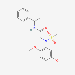 N~2~-(2,5-dimethoxyphenyl)-N~2~-(methylsulfonyl)-N~1~-(1-phenylethyl)glycinamide