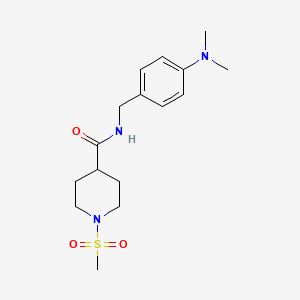 N-[4-(dimethylamino)benzyl]-1-(methylsulfonyl)-4-piperidinecarboxamide