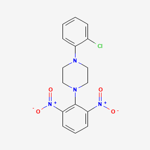 1-(2-chlorophenyl)-4-(2,6-dinitrophenyl)piperazine