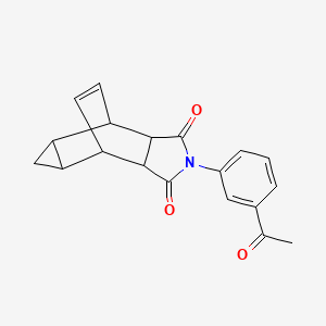 2-(3-acetylphenyl)hexahydro-4,6-ethenocyclopropa[f]isoindole-1,3(2H,3aH)-dione