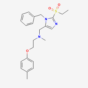 N-{[1-benzyl-2-(ethylsulfonyl)-1H-imidazol-5-yl]methyl}-N-methyl-2-(4-methylphenoxy)ethanamine