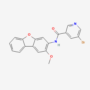 molecular formula C19H13BrN2O3 B5080765 5-bromo-N-(2-methoxydibenzo[b,d]furan-3-yl)nicotinamide 