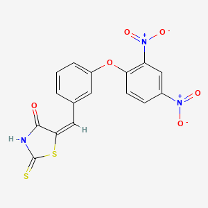 5-[3-(2,4-dinitrophenoxy)benzylidene]-2-thioxo-1,3-thiazolidin-4-one