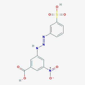 molecular formula C13H10N4O7S B5080802 3-nitro-5-[3-(3-sulfophenyl)-2-triazen-1-yl]benzoic acid 