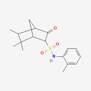 molecular formula C17H23NO3S B5080810 5,6,6-trimethyl-N-(2-methylphenyl)-3-oxobicyclo[2.2.1]heptane-2-sulfonamide 